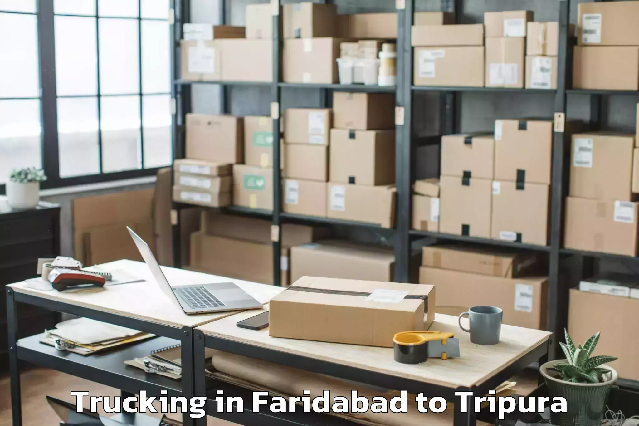 Reliable Faridabad to Jirania Trucking